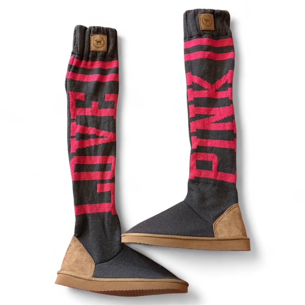 VS Pink Rare y2k Sock Boots